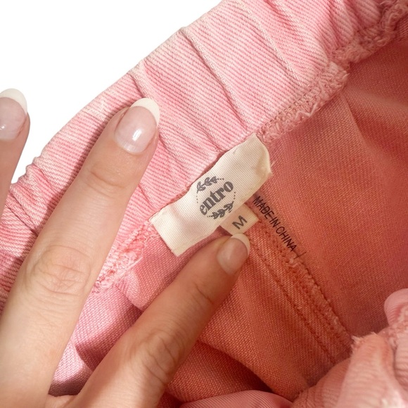 Entro Boutique Pink‎ Shorts size M - Picture 3 of 6